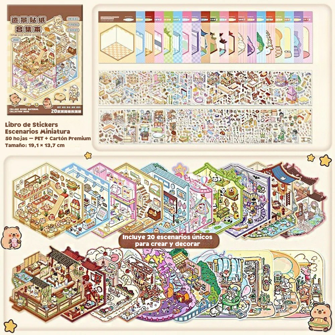 Mini Mundos para construir - Pack de 20 escenarios