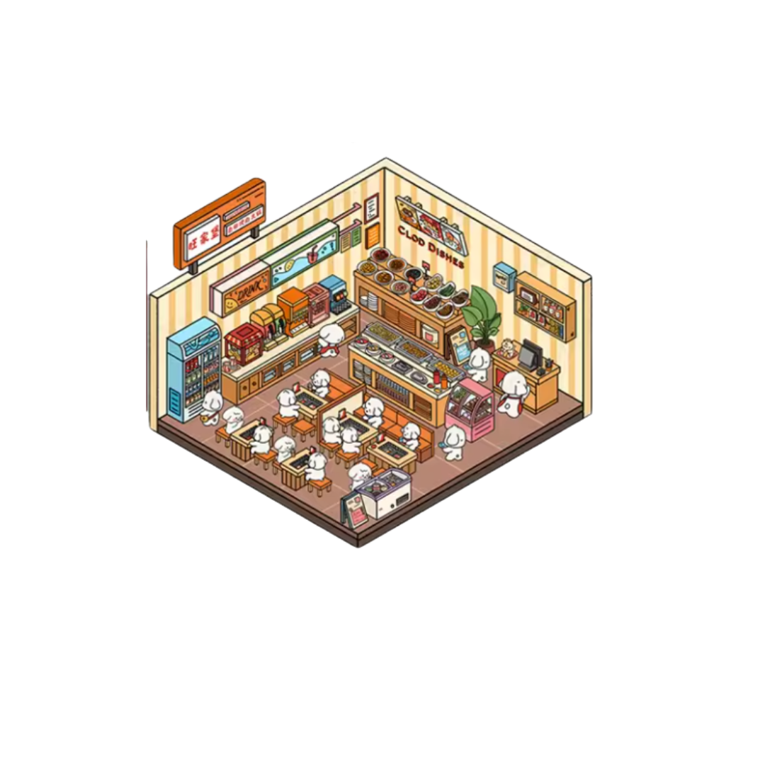 Distrito Comercial - Pack de 4 Escenarios