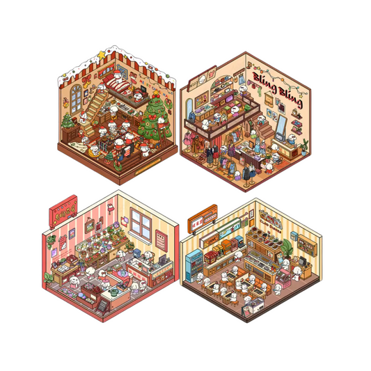 Distrito Comercial - Pack de 4 Escenarios