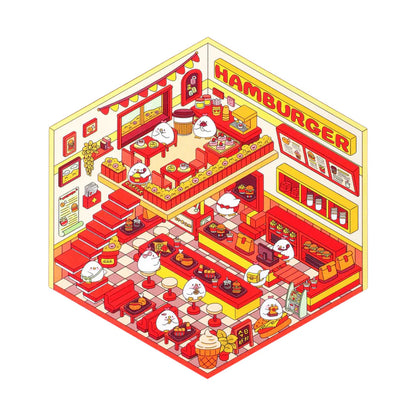 Paseo Comercial - Pack de 4 Escenarios