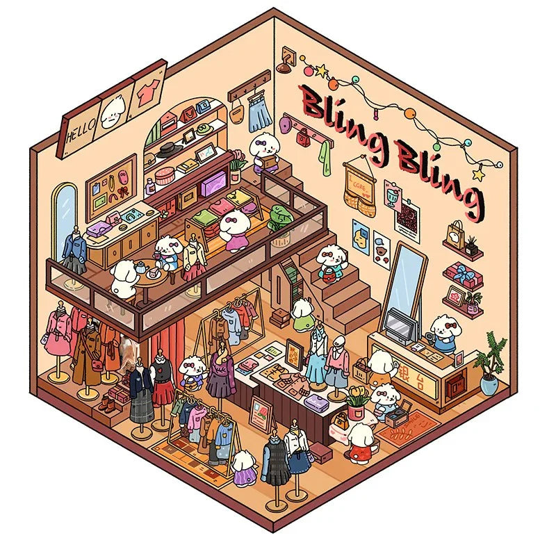 Distrito Comercial - Pack de 4 Escenarios