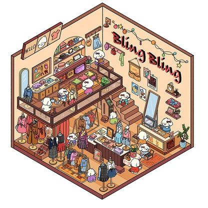 Distrito Comercial - Pack de 4 Escenarios